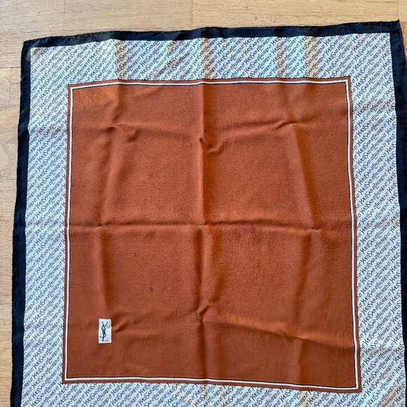 VINTAGE UNIQUE AUTHENTIC YVES SAINT LAURENT YSL SQUARE SCARF COLORFUL